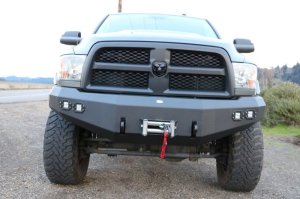 Dodge Ram 2500 Front Bumper - DV8 Offroad - Steel Construction, 2 Stage Powder Coat Finish, Accommodates Up to a 12,500 lbs. Winch - Textured Black - `10-`14